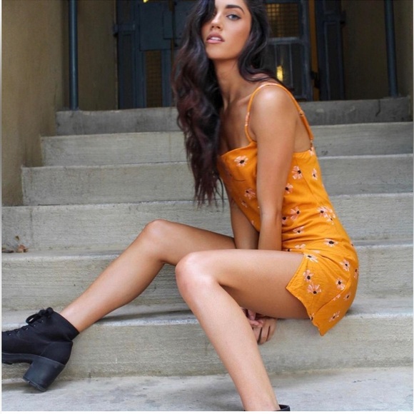 Princess Polly Orange Sundress Sleeveless Mini - Picture 1 of 11